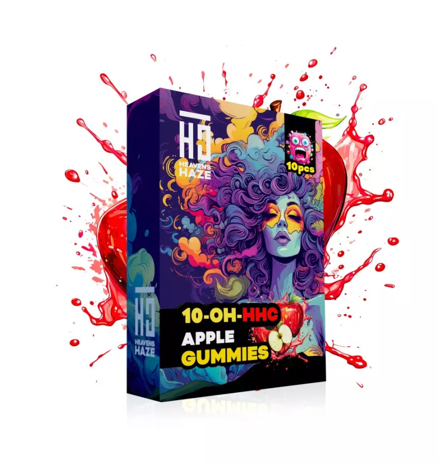10-OH-HHC Apfel Gummis, 10 Stück x 2 mg