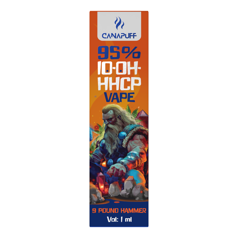 Premium Vape 9 Pound Hammer, 10-OH-HHCP 95 %, 1 ml 